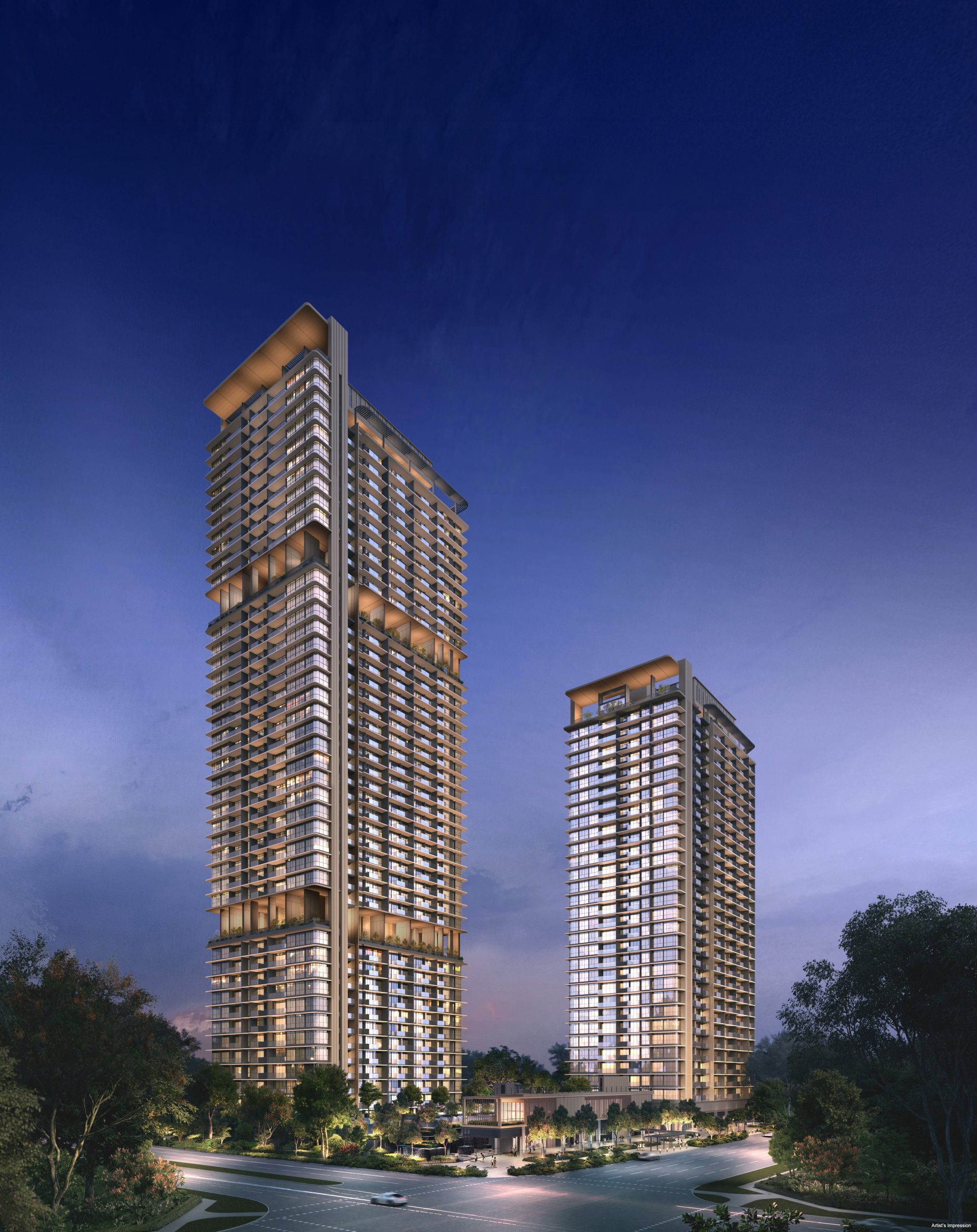 Artist's impression of One Marina Gardens, Marina South, Singapore